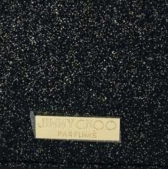 JIMMY CHOO Black Sparlky Bling Wallet Credit Card Holder NEW in package 5"x3" - Picture 2 of 12